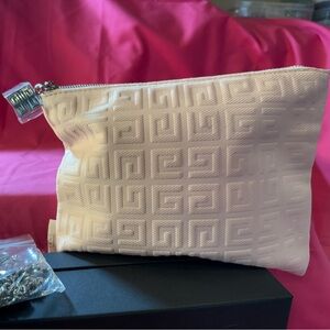 VIP GWP Givenchy Embossed baby pink Pouch with crossbody